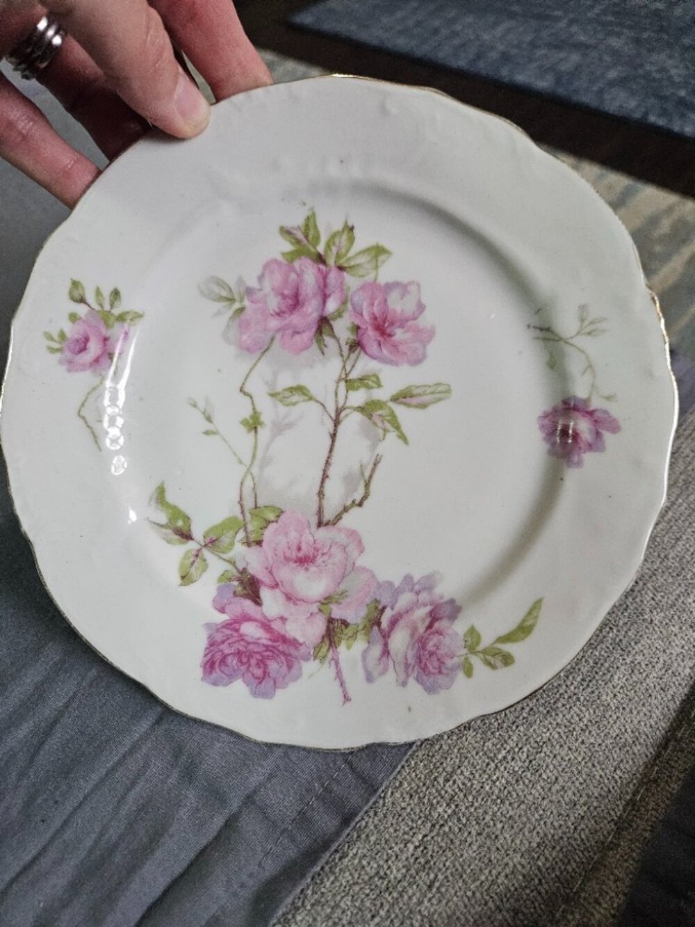 Baltimore Rose Haviland Limoges Decorative Plate